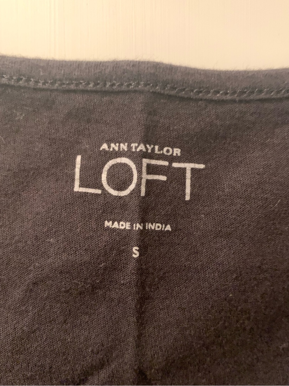 LOFT Black Ruffled Layer Tank - Picture 2 of 4